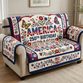 Birthday Garden Quilted Sofa Cover Fall Halloween Decor For Sofa Couch