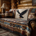Native Eagle Quilted Sofa Cover Fall Halloween Decor For Sofa Couch