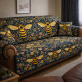 Midnight Garden Bees Quilted Sofa Cover Fall Halloween Decor For Sofa Couch