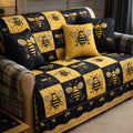 Golden Honey Quilt Quilted Sofa Cover Fall Halloween Decor For Sofa Couch