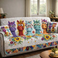 Whimsical Pony Row Quilted Sofa Cover Fall Halloween Decor For Sofa Couch