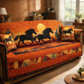 Desert Sunset Run Quilted Sofa Cover Fall Halloween Decor For Sofa Couch
