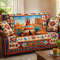 Desert Spirit Lodge Quilted Sofa Cover Fall Halloween Decor For Sofa Couch