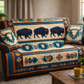 Sacred Bison Trail Quilted Sofa Cover Fall Halloween Decor For Sofa Couch