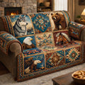 Wild Ancestral Spirits Quilted Sofa Cover Fall Halloween Decor For Sofa Couch