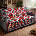 Golden Mesa Symbols Quilted Sofa Cover Fall Halloween Decor For Sofa Couch