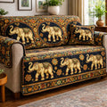 Royal Elephant Tapestry Quilted Sofa Cover Fall Halloween Decor For Sofa Couch