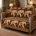 Tropical Elephant Majesty Quilted Sofa Cover Fall Halloween Decor For Sofa Couch
