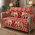 Sacred Elephant Grace Quilted Sofa Cover Fall Halloween Decor For Sofa Couch