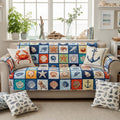 Ocean Treasures Quilted Sofa Cover Fall Halloween Decor For Sofa Couch