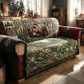Forest Slumber Quilted Sofa Cover Fall Halloween Decor For Sofa Couch