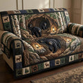 Bear Den Quilted Sofa Cover Fall Halloween Decor For Sofa Couch