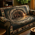 Cave Haven Quilted Sofa Cover Fall Halloween Decor For Sofa Couch