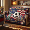 Patriot Cup Pride Quilted Sofa Cover Fall Halloween Decor For Sofa Couch