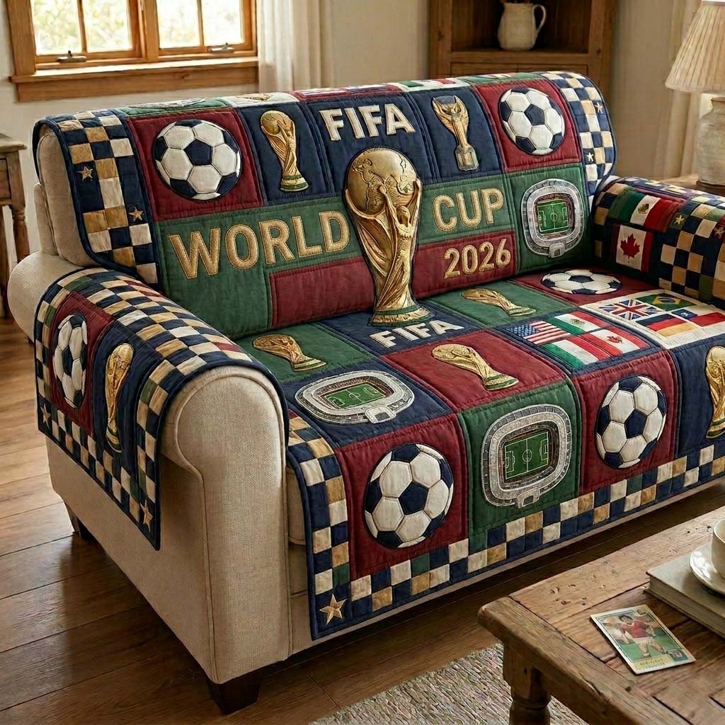 Match Day Quilted Sofa Cover Fall Halloween Decor For Sofa Couch
