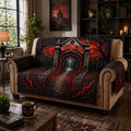 Welcome To Hell Gothic Gate Quilted Sofa Cover Fall Halloween Decor For Sofa Couch