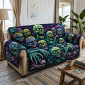 Zombie Halloween Quilted Sofa Cover Fall Halloween Decor For Sofa Couch