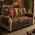 Melanin Sisters Quilted Sofa Cover Fall Halloween Decor For Sofa Couch