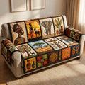 African Soul Quilted Sofa Cover Fall Halloween Decor For Sofa Couch