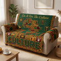 Melanin Queen Quilted Sofa Cover Fall Halloween Decor For Sofa Couch