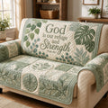 Monstera Psalm 46 1 Quilted Sofa Cover Fall Halloween Decor For Sofa Couch