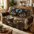 Fantasy Dragon Quilted Sofa Cover Fall Halloween Decor For Sofa Couch