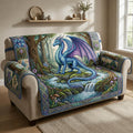 Mythic Dragon Quilted Sofa Cover Fall Halloween Decor For Sofa Couch
