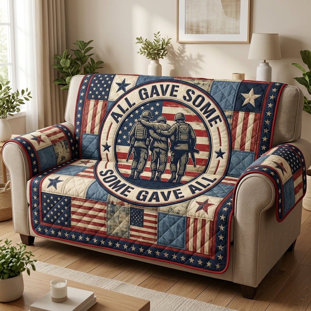 America 250 Quilted Sofa Cover Fall Halloween Decor For Sofa Couch