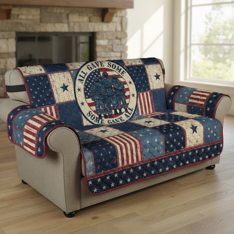 Some Gave All Quilted Sofa Cover Fall Halloween Decor For Sofa Couch