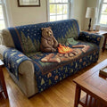Rustic Bear Quilted Sofa Cover Fall Halloween Decor For Sofa Couch