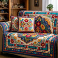Cinco Fiesta Quilted Sofa Cover Fall Halloween Decor For Sofa Couch