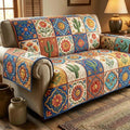 Fiesta Nights Quilted Sofa Cover Fall Halloween Decor For Sofa Couch