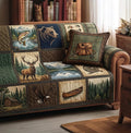 Lake Angler Quilted Sofa Cover Fall Halloween Decor For Sofa Couch