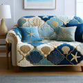 Ocean Breeze Quilted Sofa Cover Fall Halloween Decor For Sofa Couch