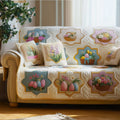 Egg Hunt Quilted Sofa Cover Fall Halloween Decor For Sofa Couch