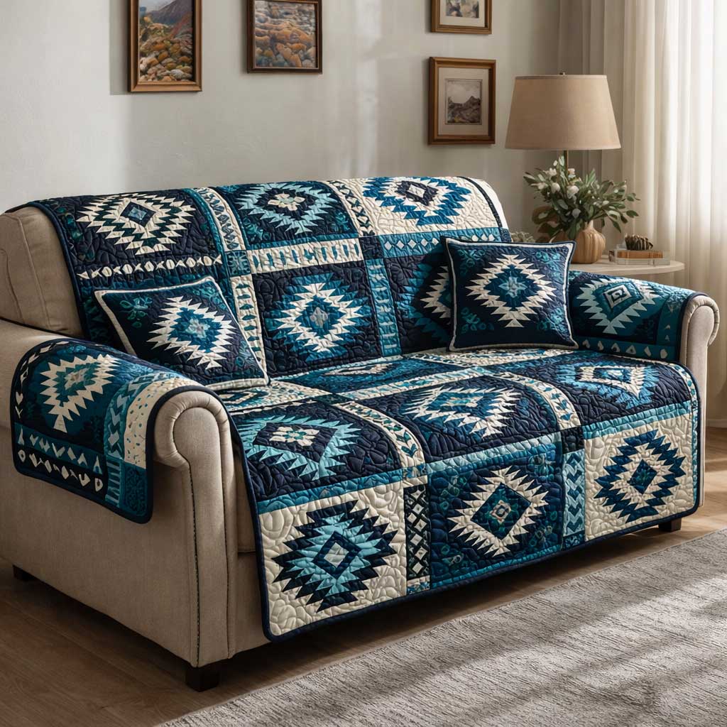 Artisan Weave Quilted Sofa Cover Fall Halloween Decor For Sofa Couch