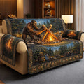 Camp Bigfoot Quilted Sofa Cover Fall Halloween Decor For Sofa Couch