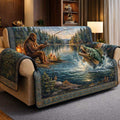 Forest Squatch Quilted Sofa Cover Fall Halloween Decor For Sofa Couch