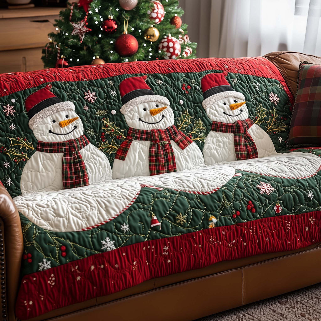 Festive Joy Quilted Sofa Cover Fall Halloween Decor For Sofa Couch