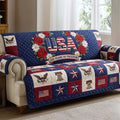 American Pride Quilted Sofa Cover Fall Halloween Decor For Sofa Couch