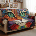 Catitude Quilted Sofa Cover Fall Halloween Decor For Sofa Couch