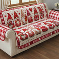 Valentine Gnomes Quilted Sofa Cover Fall Halloween Decor For Sofa Couch