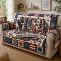 Land For The Free Quilted Sofa Cover Fall Halloween Decor For Sofa Couch