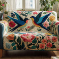 Spring Swallow Quilted Sofa Cover Fall Halloween Decor For Sofa Couch