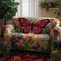 Butterfly Bloom Quilted Sofa Cover Fall Halloween Decor For Sofa Couch