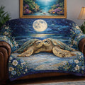 Moonlit Lover Quilted Sofa Cover Fall Halloween Decor For Sofa Couch
