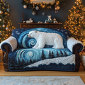 Arctic Guardian Quilted Sofa Cover Fall Halloween Decor For Sofa Couch