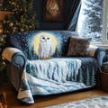 Snow Sentinel Quilted Sofa Cover Fall Halloween Decor For Sofa Couch
