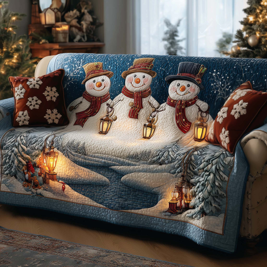 River Family Quilted Sofa Cover Fall Halloween Decor For Sofa Couch