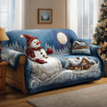 Cabin Serenity Quilted Sofa Cover Fall Halloween Decor For Sofa Couch